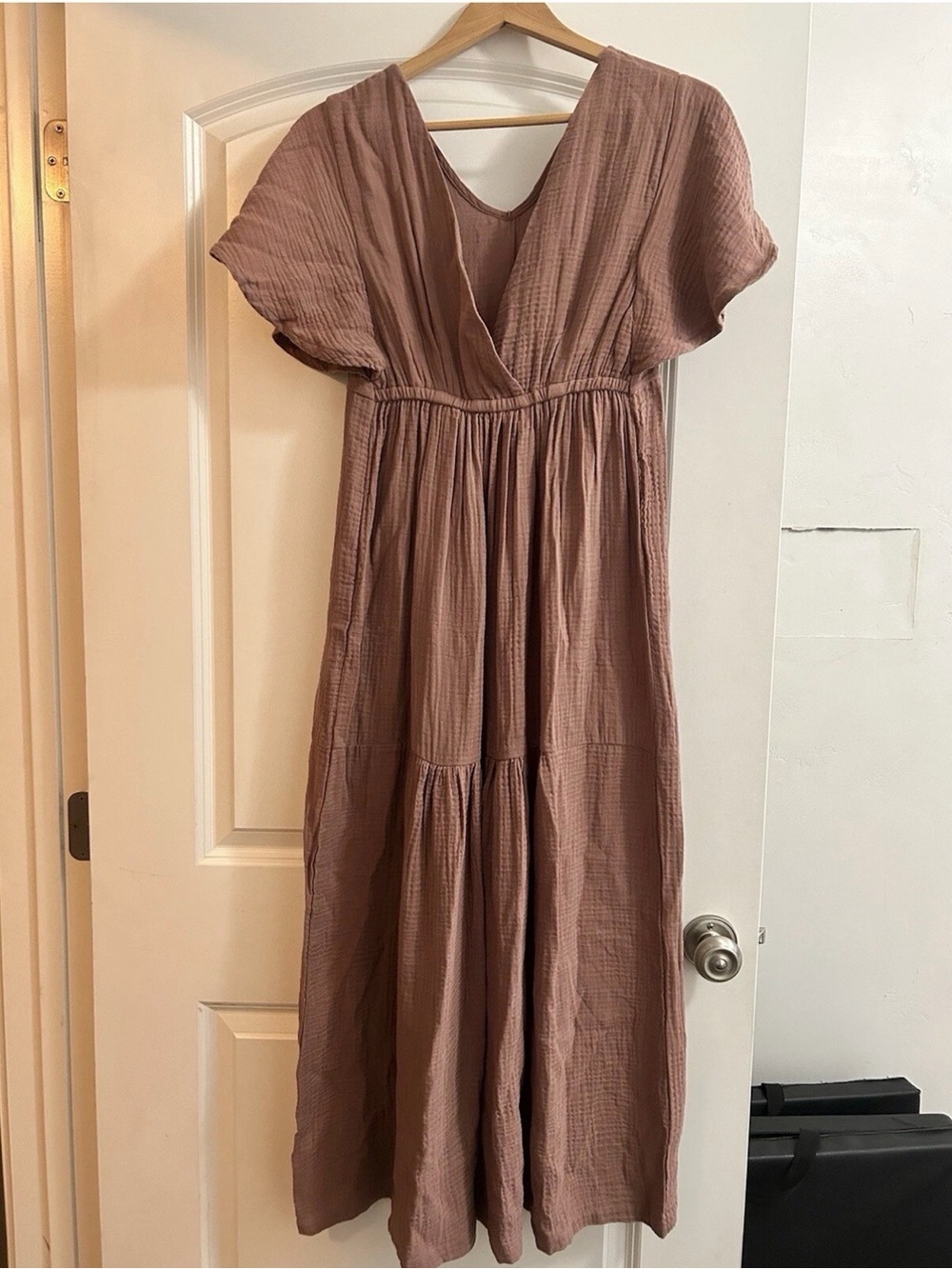 Cozy Earth womens boardwalk breeze maxi dress clay color NWT XS